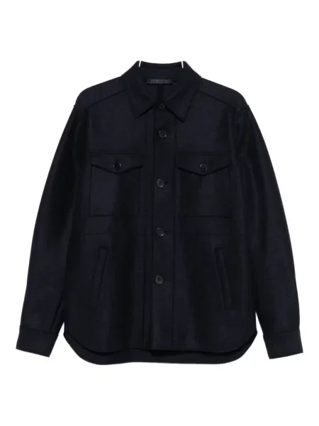 Пухено яке Harris Wharf London синьо