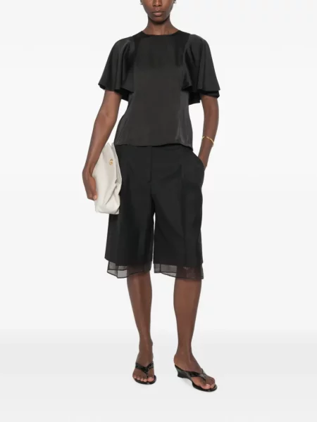 Bluză Michael Kors cu volane negru