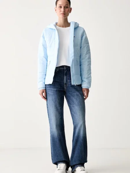 Tommy Jeans Prijelazna jakna Svijetlo plava