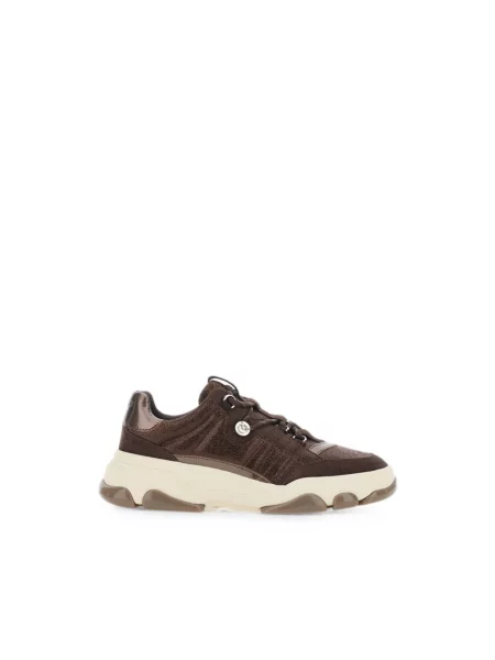Sneakersy Pinko brązowe