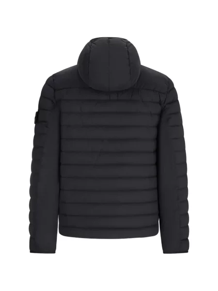 Пухено яке Stone Island черно