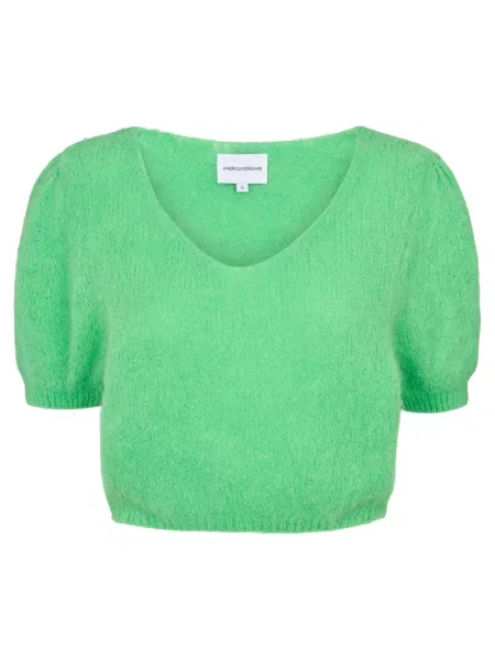 Sweter American Dreams wełniany zielony