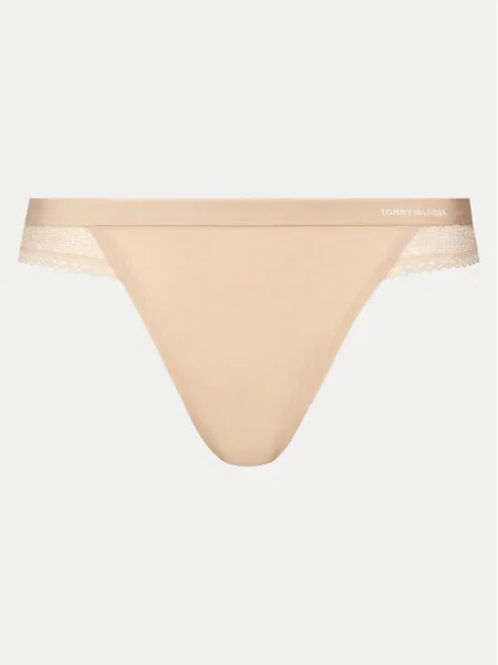 Tommy Hilfiger Underwear String bugyik bézs