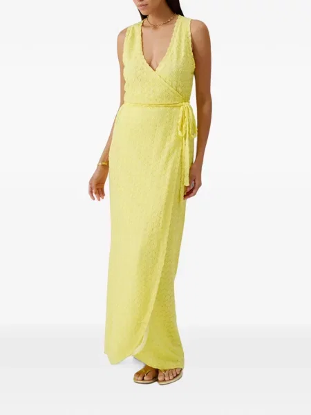 Rochie maxi Melissa Odabash plic galben