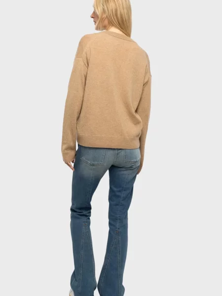 Кашеміровий кардиган Zadig&voltaire бежевий