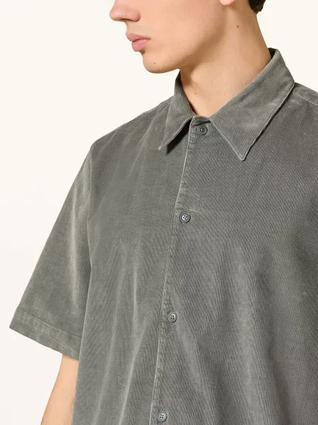 Drykorn Košile S Krátkým Rukávem Meryn Comfort Fit Z Manšestru khaki