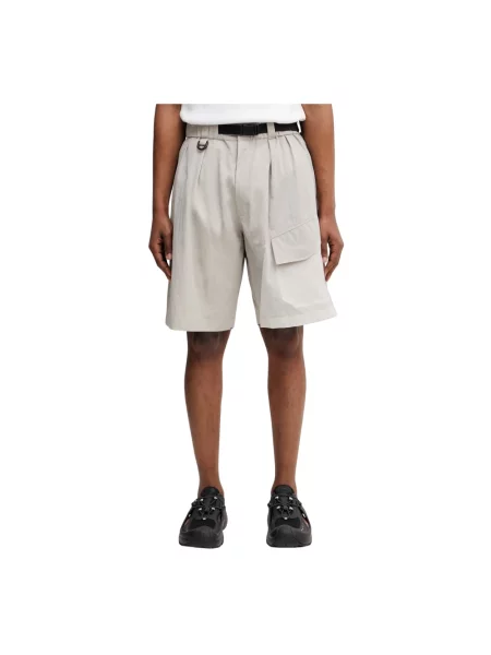 UT SHORTS szorty z bawełną beżowe