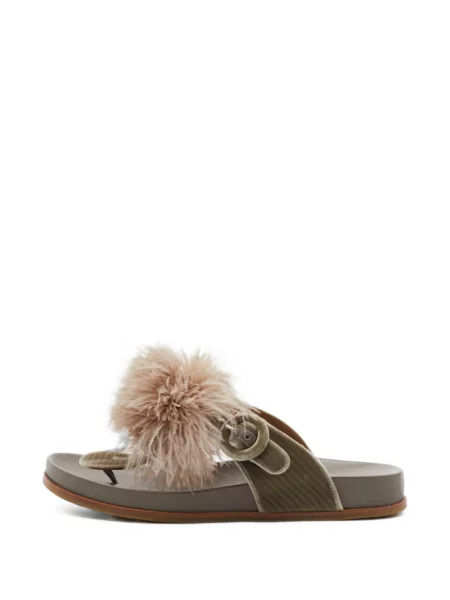 Sandale Aquazzura de catifea
