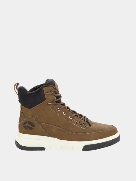 Черевики Grunberg шкіра/текстиль коричневий