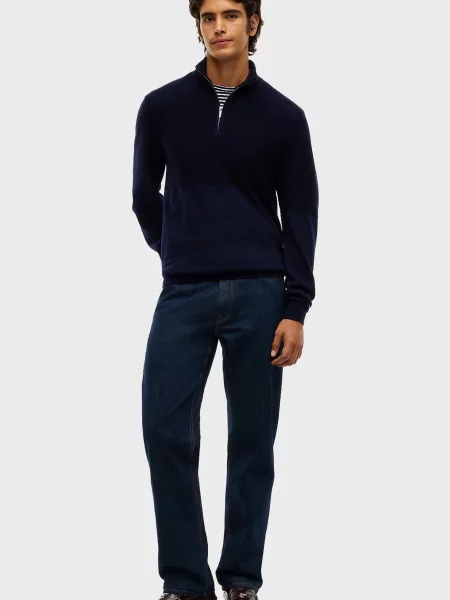 Шерстяная водолазка Tommy Hilfiger синяя