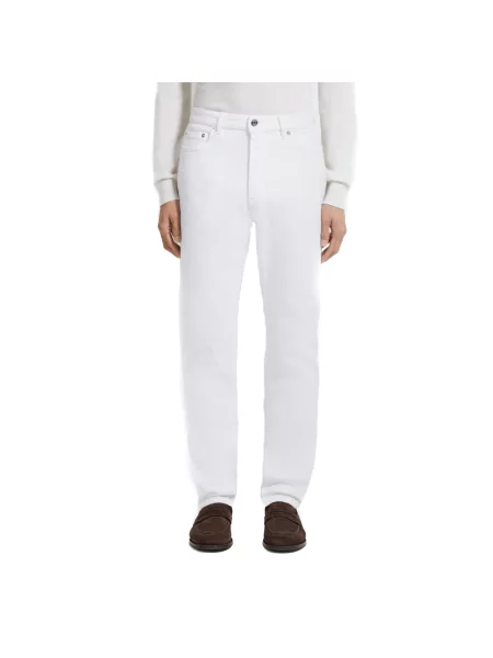 Jeansy Zegna białe