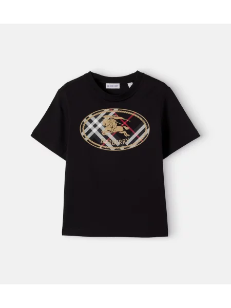 Gyerek póló Burberry fekete