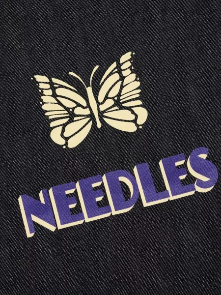 Geantă Needles cu imagine negru