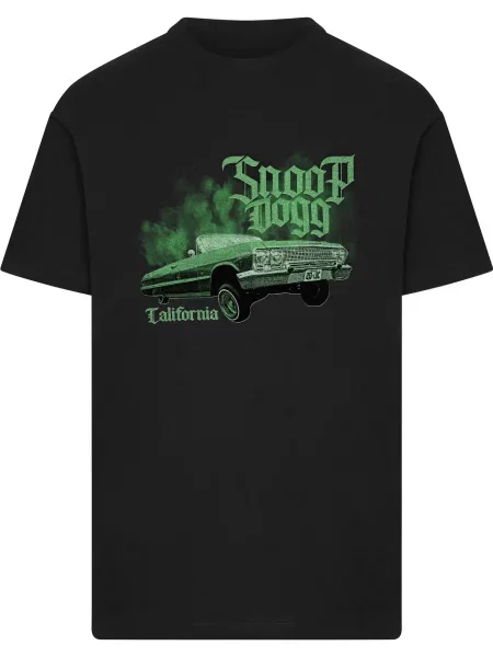 Merchcode Tričko Snoop Dogg Lowrider zelená černá