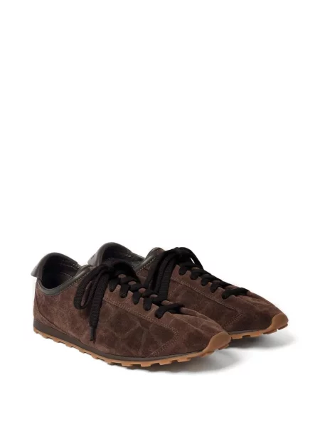 Pantofi tenis Jacquemus din piele de căprioară tenis maro