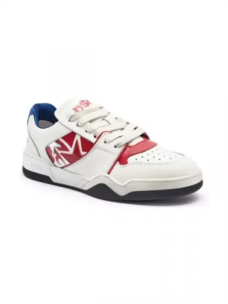 De piele sneakers Spiker alb