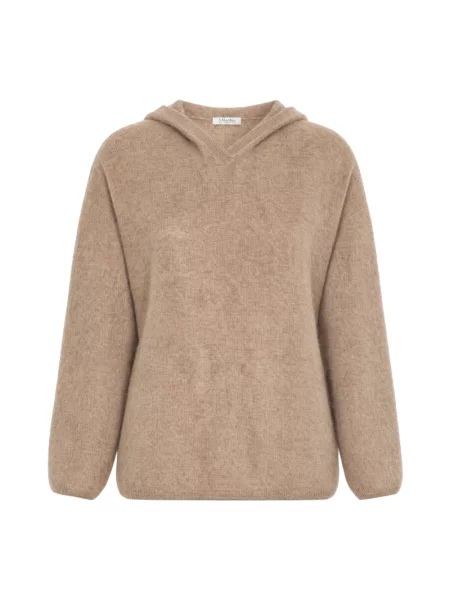Sweter Max Mara z kaszmiru beżowy