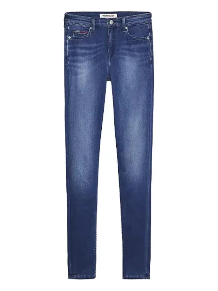 Tommy Jeans Jeansy Skinny Nora blau niebieskie