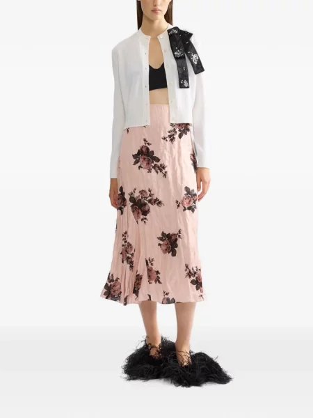 Cardigan Erdem de lână alb