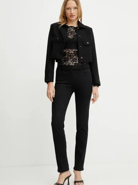 Bluzka koronkowa Morgan koronkowa czarna