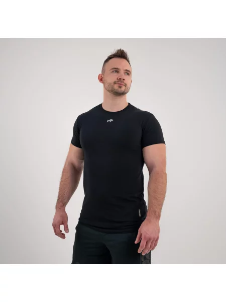 Koszulka slim DZIK® PRO GRIP srebrna