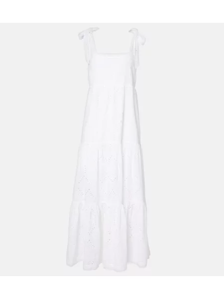 Rochie maxi Heidi Klein cu broderie de costum alb