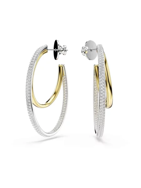 Kolczyki Swarovski biznesowe szare