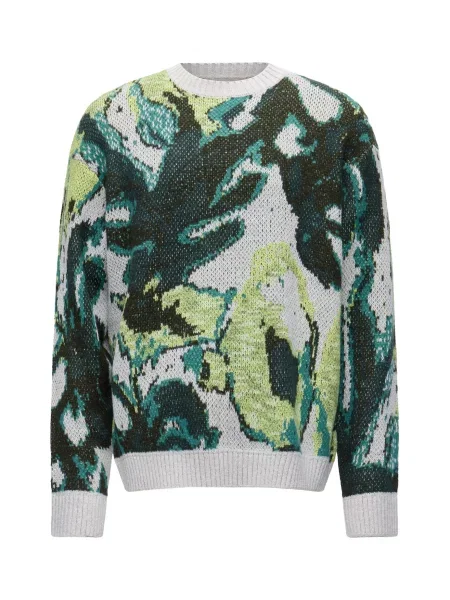 SCOTCH & SODA Pulover verde smarald / verde kiwi / verde pin alb