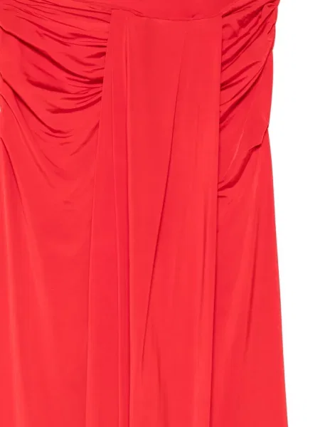 Fustă midi Vivetta cu volane roșu