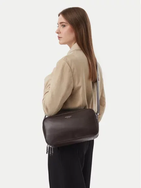 Torbica Emporio Armani Siva smeđa