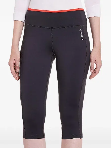 Decupat leggings Reebok cu imagine negru