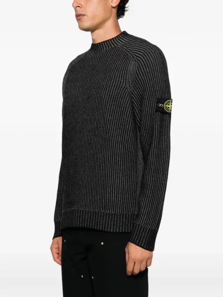 Pulover Stone Island cu strasuri negru