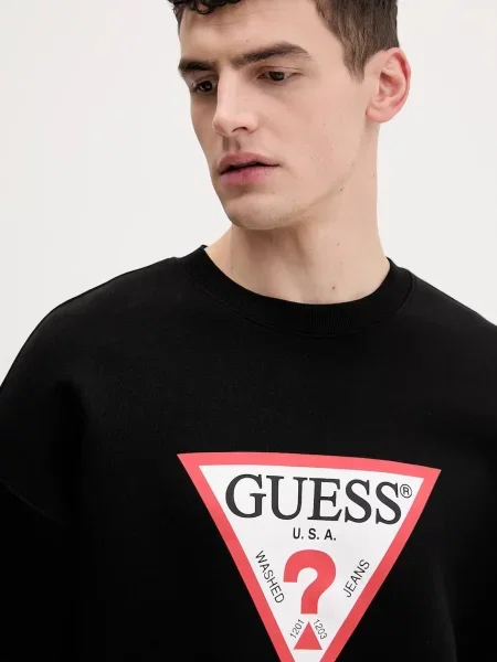 Свитер Guess Jeans с принтом черный
