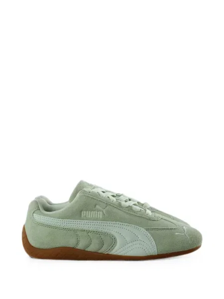 Sneakerși Puma Suede cu broderie verde