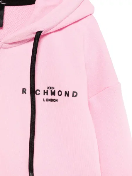 Bluza z kapturem dziecięca John Richmond różowa