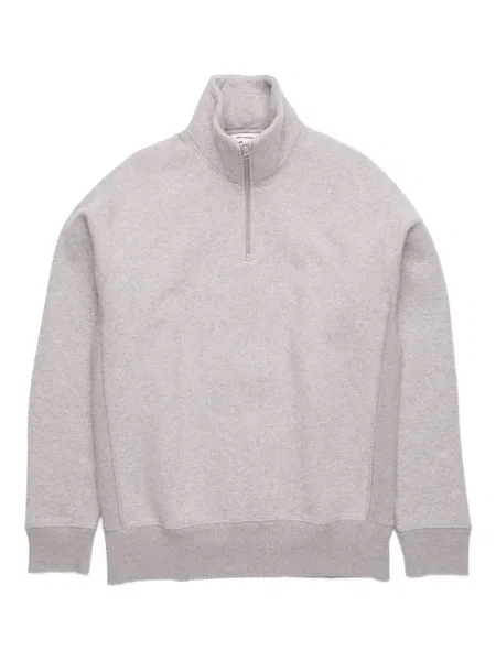 Pulover Norse Projects de jumătate de fermoar gri