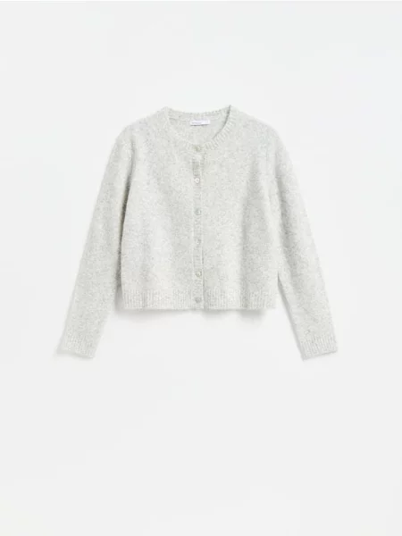 Reserved Cardigan cu amestec de lână deschis gri