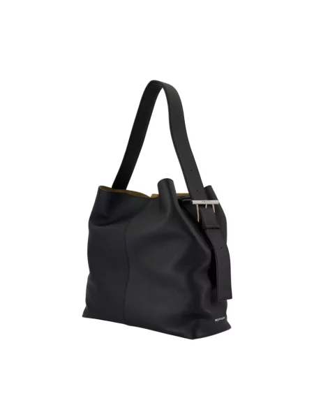 Shopperka Alexander Mcqueen skórzana czarna