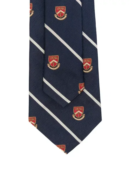 Pledas raštuotas drobė kaklaraištis Polo Ralph Lauren mėlyna