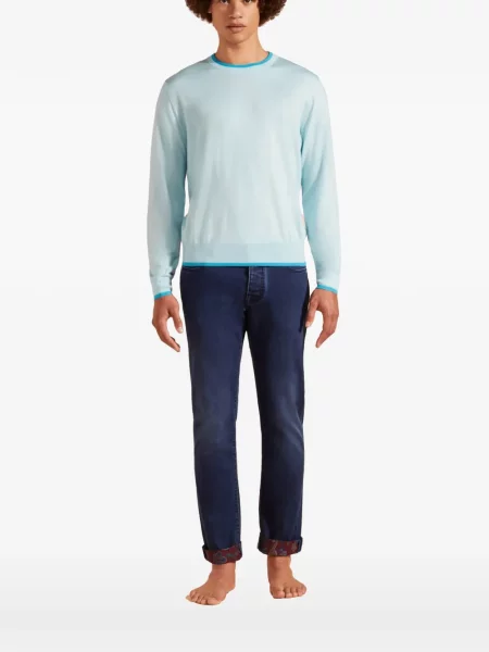 Svetr Vilebrequin s kulatým výstřihem modrý