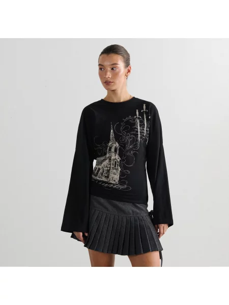 Блузка Cropp черная