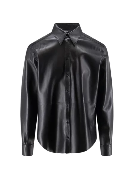 Cămașă Dolce & Gabbana din piele negru