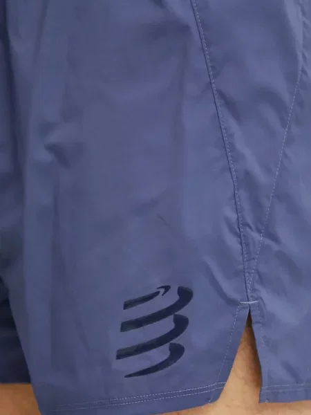 Pantaloni scurți Compressport cu imagine albastru
