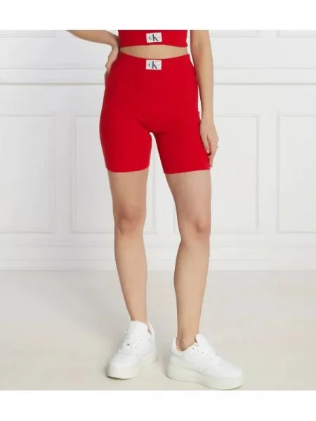 CALVIN KLEIN JEANS pantaloni scurți biker roșu