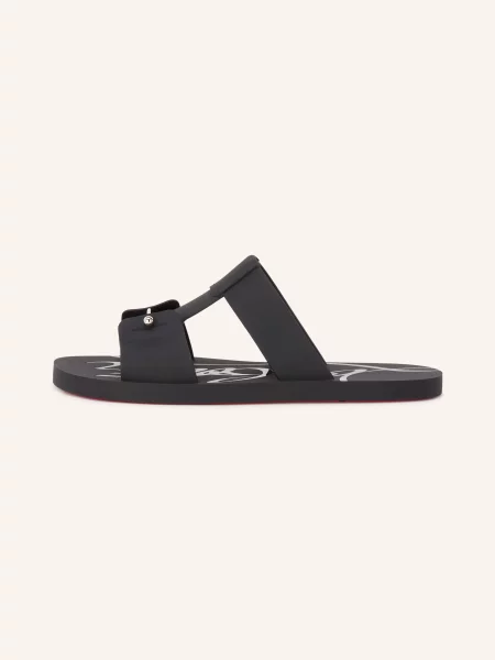 Christian Louboutin Klapki Zakouski schwarz czarne