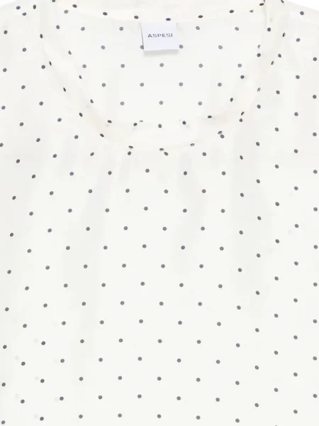 Bluzka Aspesi w grochy biała