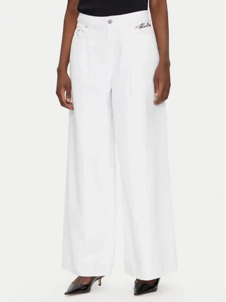 KARL LAGERFELD Джинси Wide Leg білий