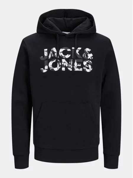 Jack&Jones Džemperis Jeff Juoda Standard Fit balta