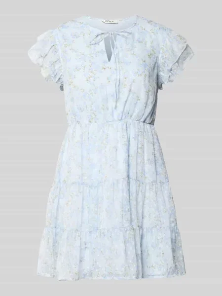 Taliowana sukienka casualowa z falbanami model ELIZA' Only