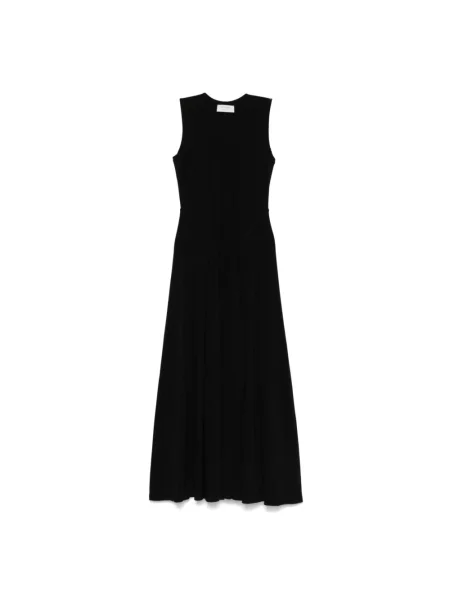Sukienka Sportmax z dżerseju garniturowa czarna